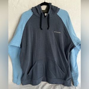 Columbia Hoodie Men XXL Blue two tone